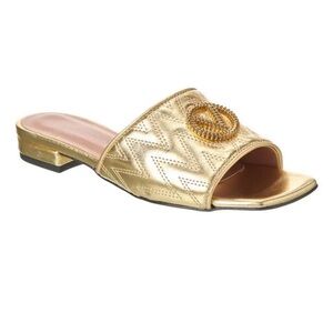 Valentino by Mario Valentino Afrodite Logo Leather Sandal size 8